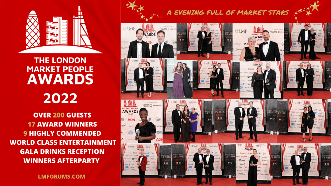 Market People Awards 2022 - An evening full of Market stars! - LMForums bringing the insurance market’s finest together