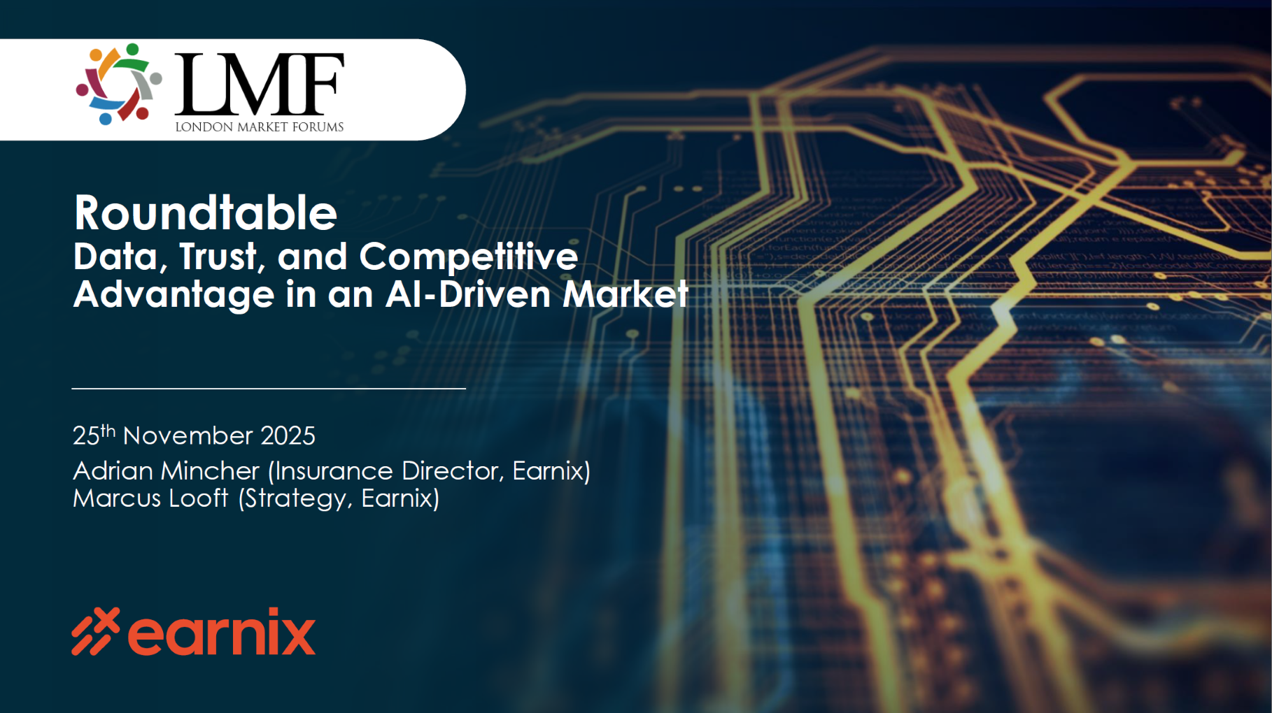 Special Roundtable Data Trust and Competitive Advantage - Earnix