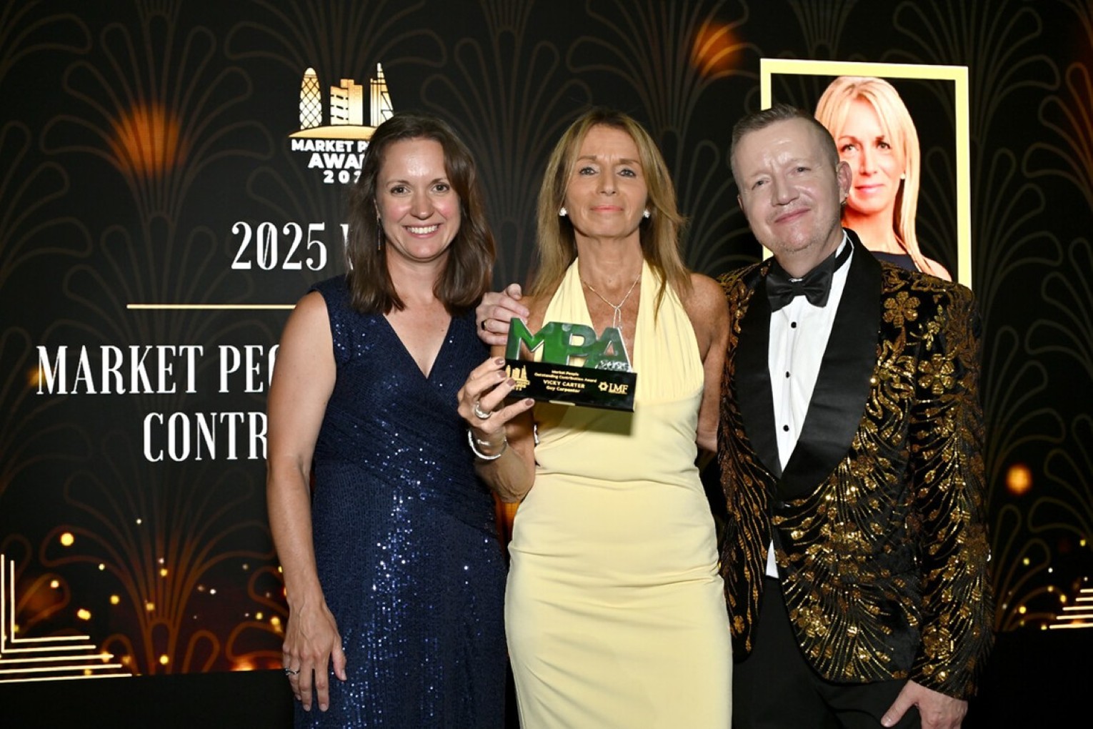 Vicky Carter (Guy Carpenter) honoured with the Market People Outstanding Contribution Award.