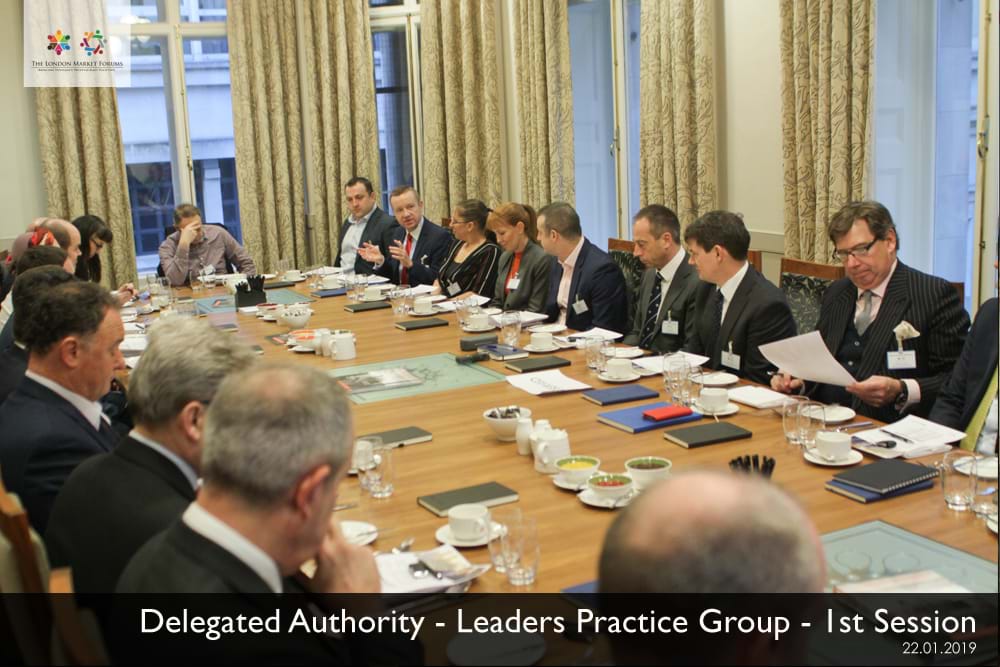 Delegated Authority Leaders Practice Group - 22nd January 2019
