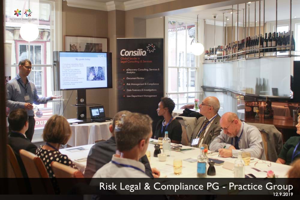 Risk Legal & Compliance Leaders Practice Group - 12th September 2019