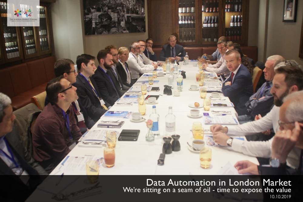 Data Automation in the London Market - 10th October 2019